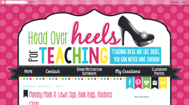 Head Over Heels For Teaching: Monday Made It