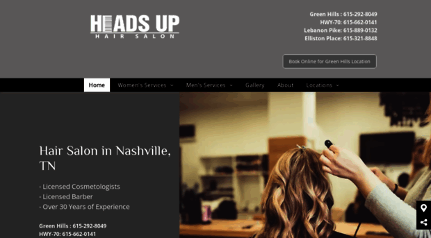 headsuphaircuttingsalon.com