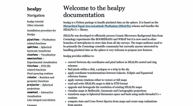 healpy.readthedocs.org