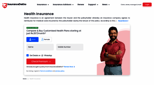 health.insurancedekho.com