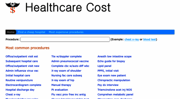 healthcarecost.info