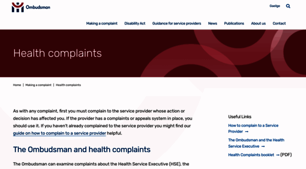 healthcomplaints.ie