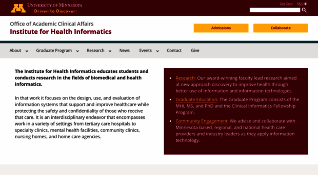 healthinformatics.umn.edu