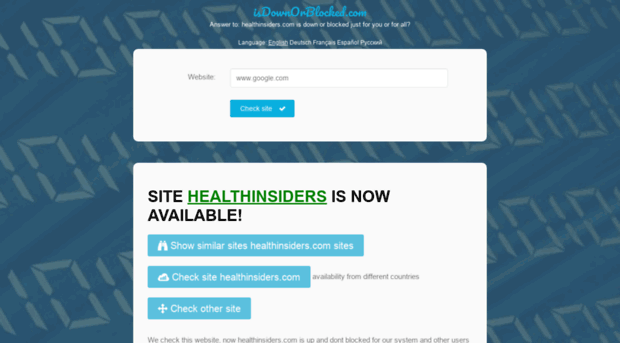 healthinsiders.com.isdownorblocked.com