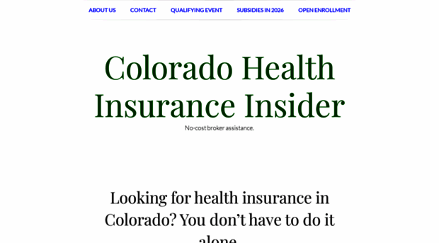 healthinsurancecolorado.net