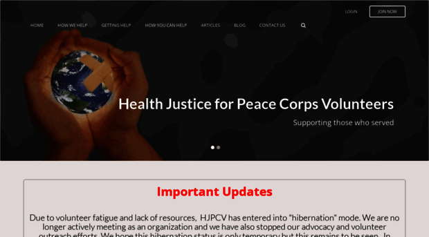 healthjusticeforpeacecorpsvolunteers.org
