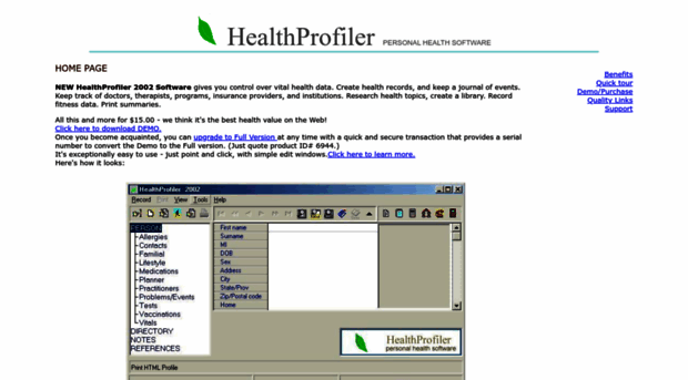 healthprofiler.com