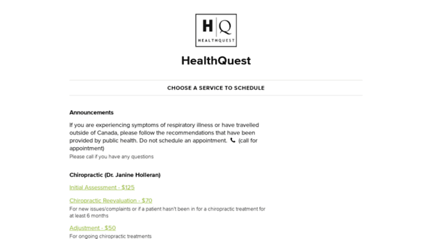 healthquest.schedulista.com