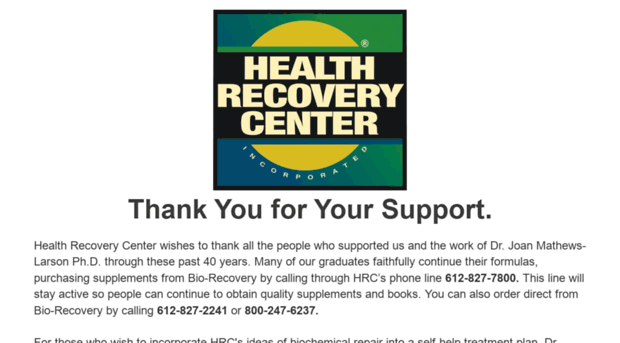 healthrecovery.com