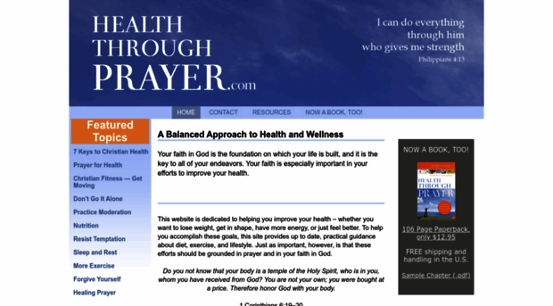 healththroughprayer.com