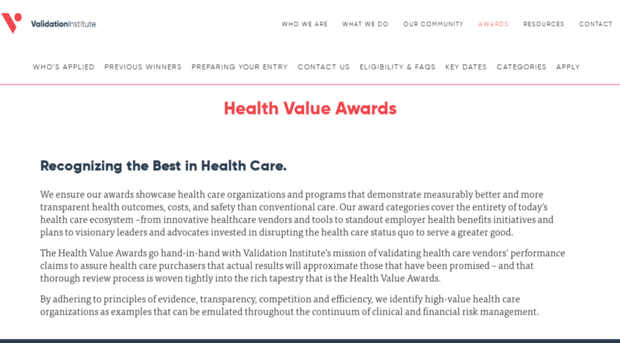 healthvalueawards.com