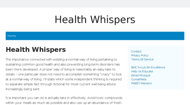 healthwhispers.altervista.org