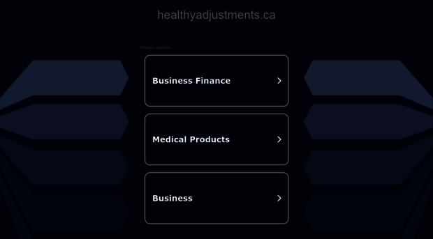 healthyadjustments.ca