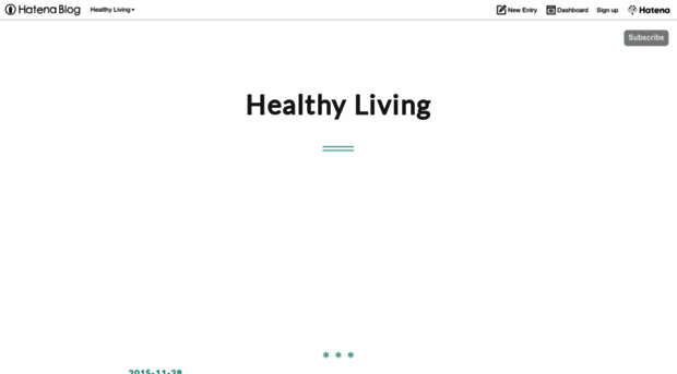 healthyliving.hatenablog.com