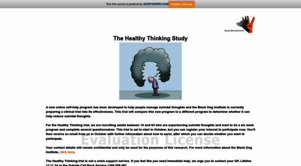 healthythinking.questionpro.com