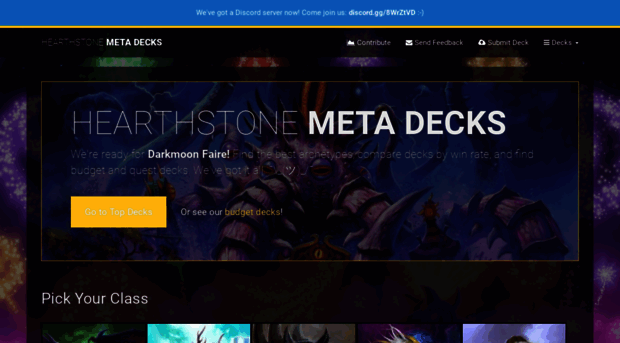 hearthstonemetadecks.com