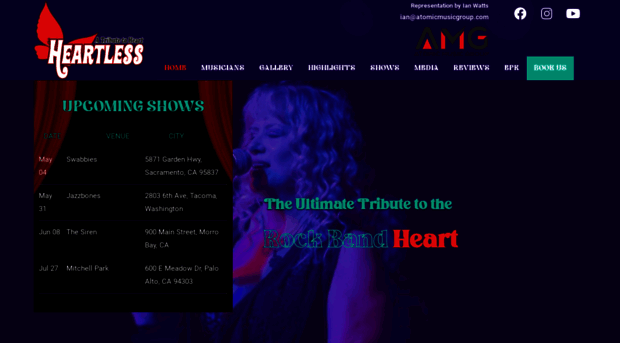 heartlesstributeband.com