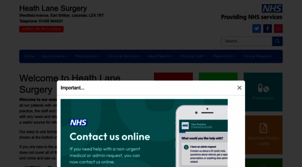 heathlanesurgery.co.uk