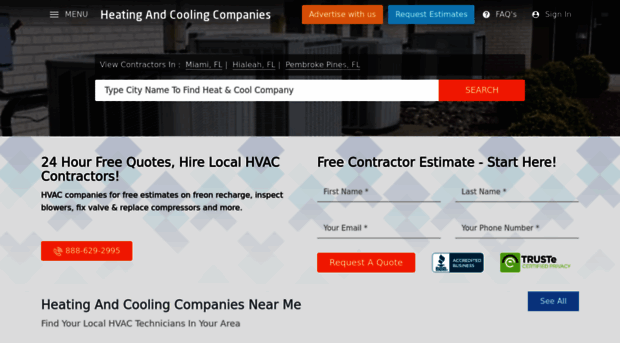 heatingandcoolingcompanies.com