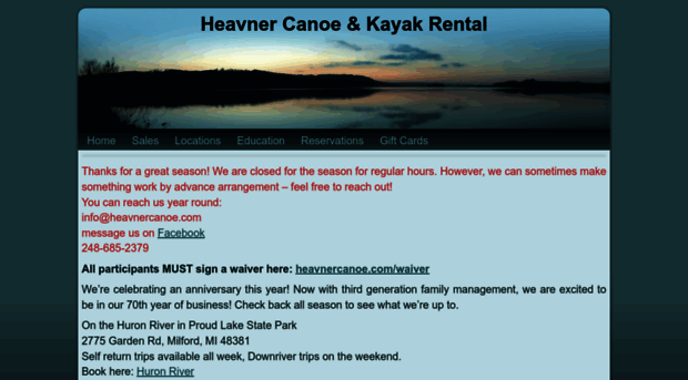 heavnercanoe.com