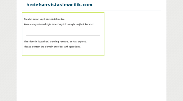 hedefservistasimacilik.com