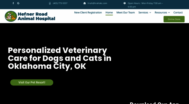 hefnerroadanimalhospital.com