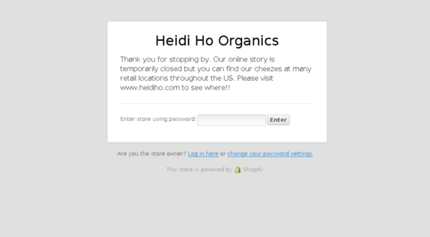 heidi-ho-organics.myshopify.com