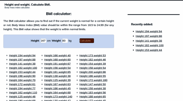 height-weight.com