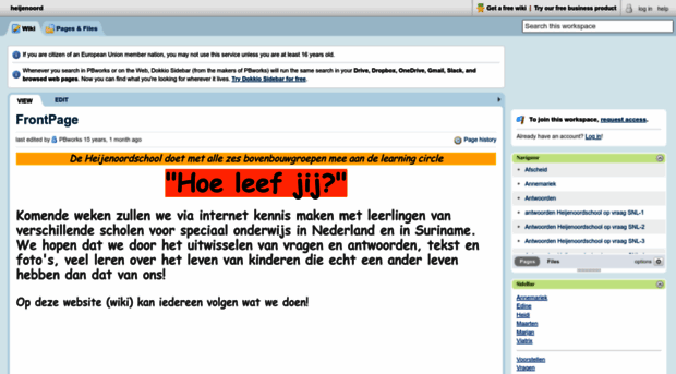 heijenoord.pbwiki.com