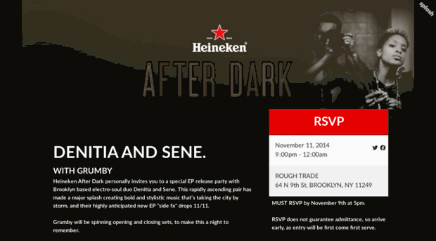 heinekenafterdark-denitia-and-sene.splashthat.com