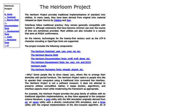 heirloom.sourceforge.net