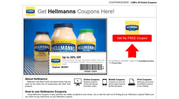 hellmanns.couponrocker.com