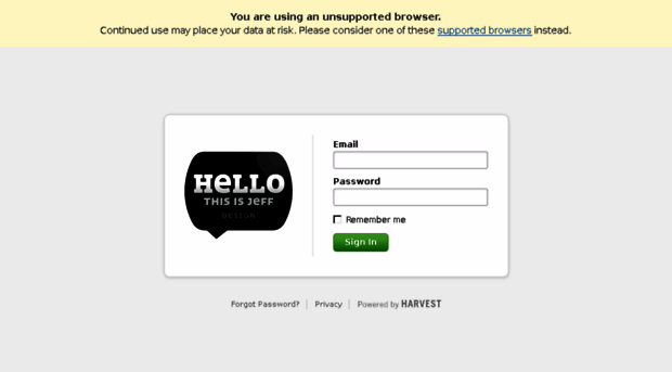 hellothisisjeffdesign.harvestapp.com