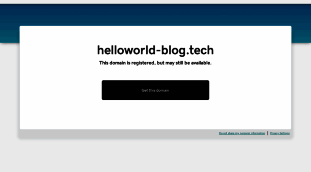 helloworld-blog.tech