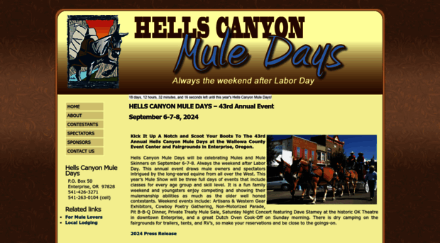 hellscanyonmuledays.com