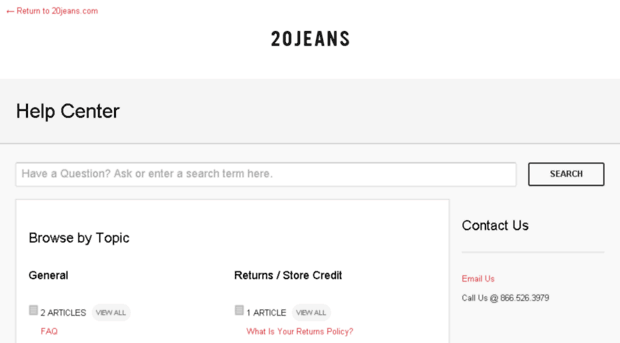 help.20jeans.com