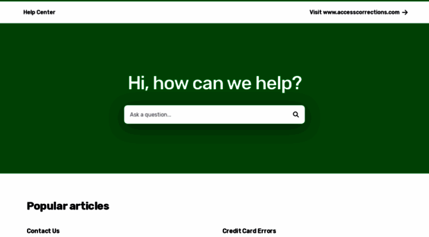 help.accesscorrections.com