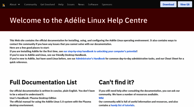 help.adelielinux.org