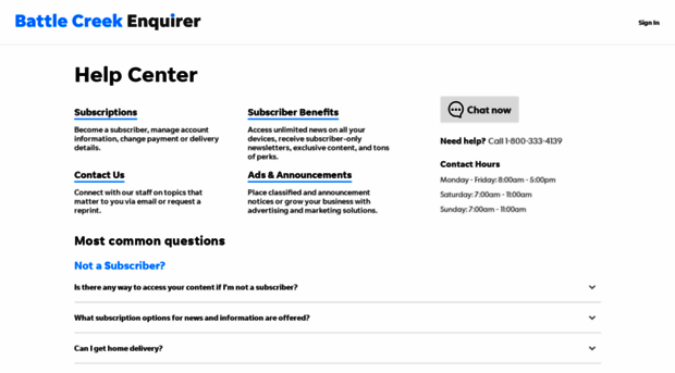 help.battlecreekenquirer.com