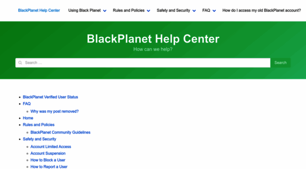 help.blackplanet.com