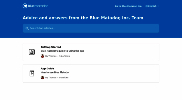 help.bluematador.com