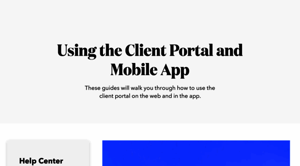 help.clientportal.com