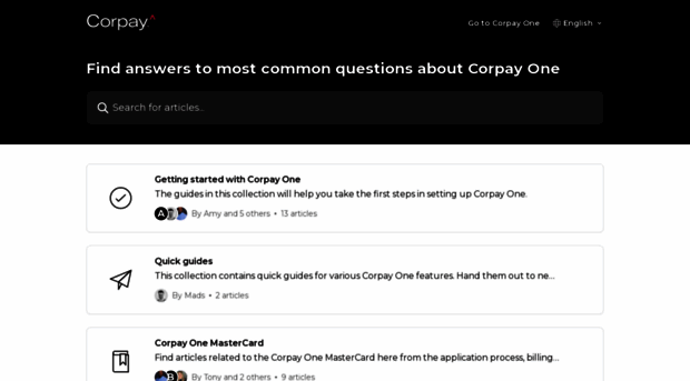 help.corpayone.com