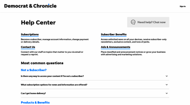 help.democratandchronicle.com