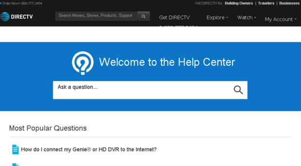 help.directv.com