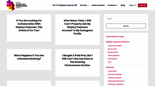 help.displaypurposes.com