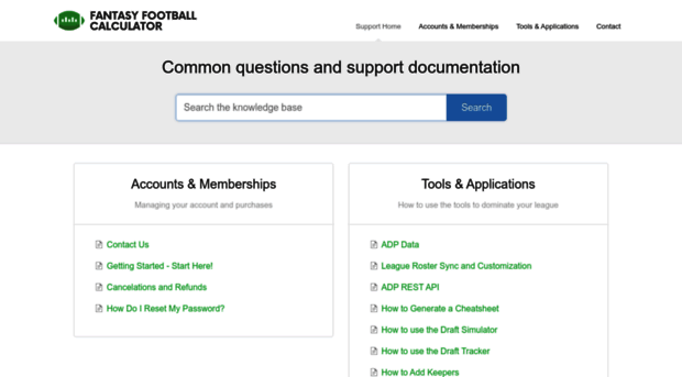 help.fantasyfootballcalculator.com
