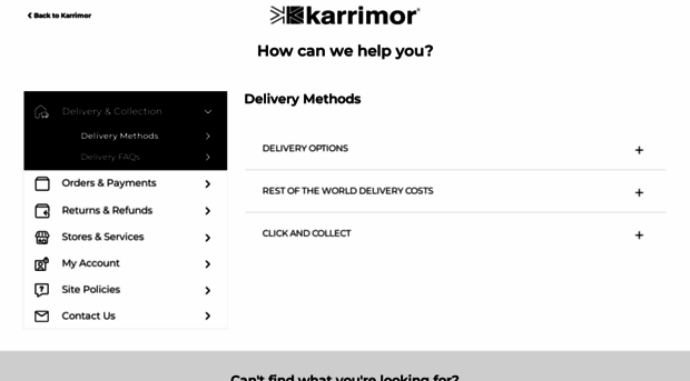 help.karrimor.com