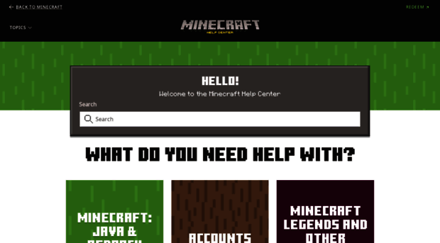 help.minecraft.net