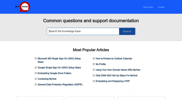 help.myhubintranet.com